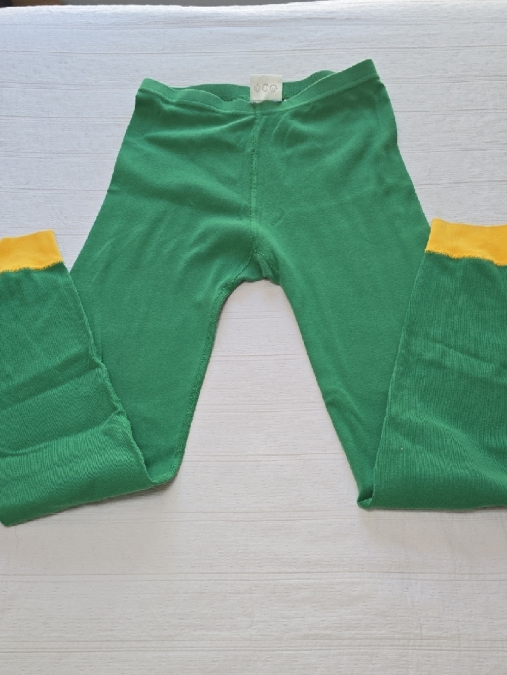 Kids Green Elf Pajama Set with Yellow Accents - Picture 10 of 16